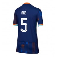 Camisa de time de futebol Holanda Nathan Ake #5 Replicas 2º Equipamento Feminina Europeu 2024 Manga Curta